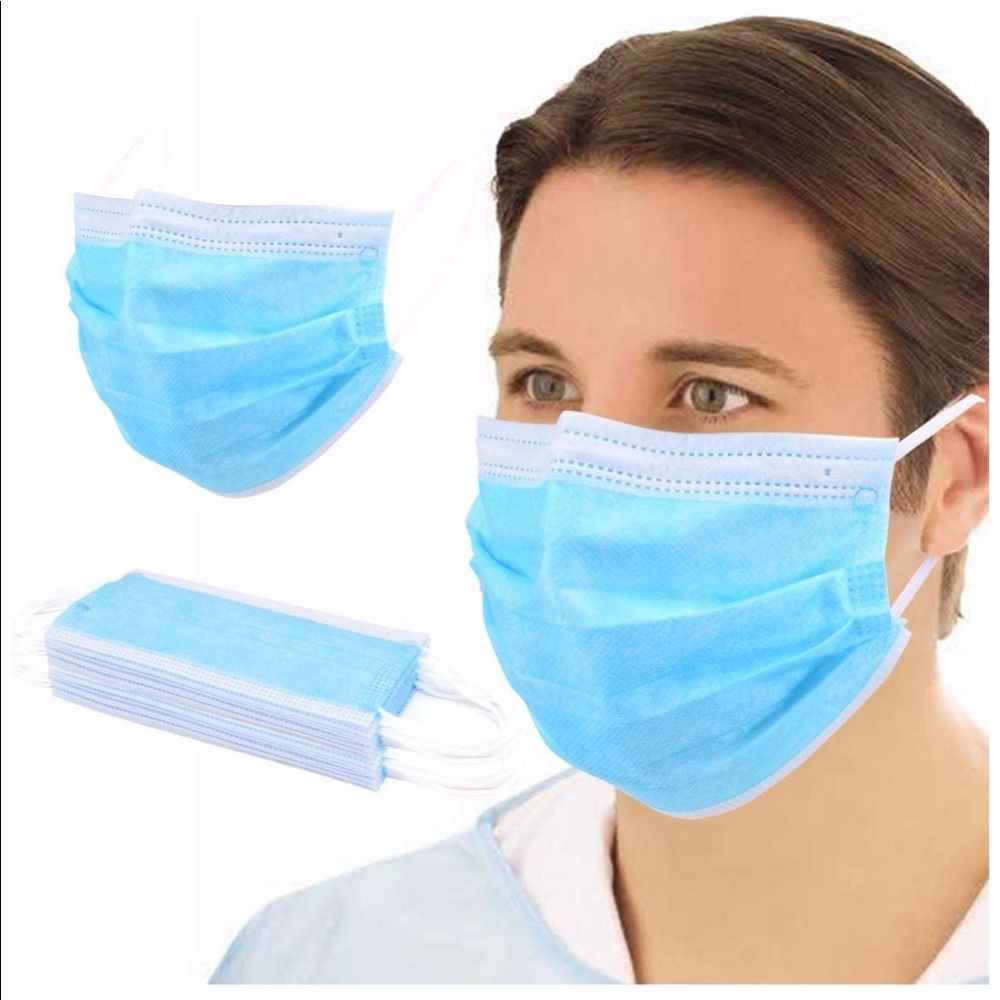 50 Face Masks - Disposable